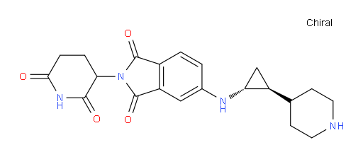 2-(2,6-dioxopiperidin-3-yl)-5-(((1R,2S)-2-(piperidin-4-yl)cyclopropyl)amino)isoindoline-1,3-dione