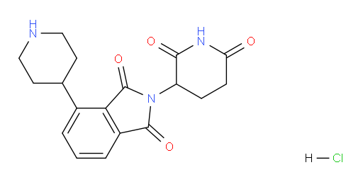 2-(2,6-dioxopiperidin-3-yl)-4-(piperidin-4-yl)isoindoline-1,3-dione hydrochloride