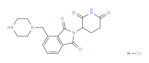 2-(2,6-dioxopiperidin-3-yl)-4-(piperazin-1-ylmethyl)isoindoline-1,3-dione hydrochloride