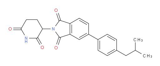 2-(2,6-dioxopiperidin-3-yl)-5-(4-isobutylphenyl)isoindoline-1,3-dione