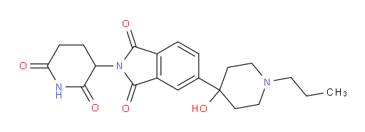 2-(2,6-dioxopiperidin-3-yl)-5-(4-hydroxy-1-propylpiperidin-4-yl)isoindoline-1,3-dione