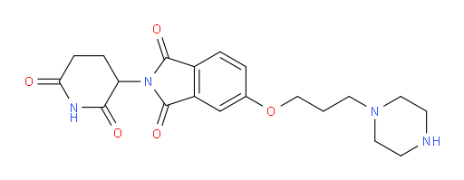 2-(2,6-dioxopiperidin-3-yl)-5-(3-(piperazin-1-yl)propoxy)isoindoline-1,3-dione