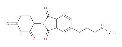 2-(2,6-dioxopiperidin-3-yl)-5-(3-(methylamino)propyl)isoindoline-1,3-dione