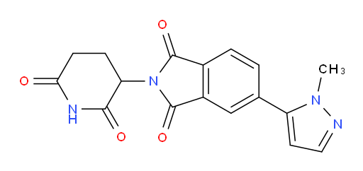 2-(2,6-dioxopiperidin-3-yl)-5-(1-methyl-1H-pyrazol-5-yl)isoindoline-1,3-dione