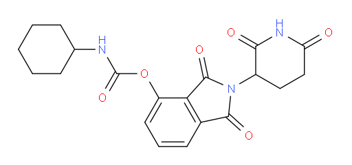 2-(2,6-dioxopiperidin-3-yl)-1,3-dioxoisoindolin-4-yl cyclohexylcarbamate
