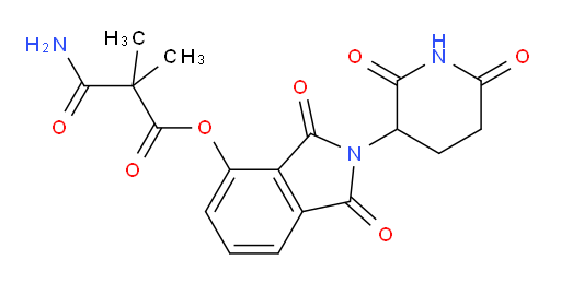 2-(2,6-dioxopiperidin-3-yl)-1,3-dioxoisoindolin-4-yl 3-amino-2,2-dimethyl-3-oxopropanoate