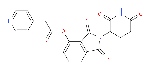 2-(2,6-dioxopiperidin-3-yl)-1,3-dioxoisoindolin-4-yl 2-(pyridin-4-yl)acetate