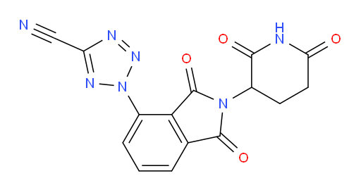 2-(2-(2,6-dioxopiperidin-3-yl)-1,3-dioxoisoindolin-4-yl)-2H-tetrazole-5-carbonitrile