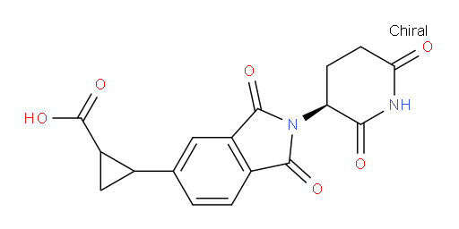 2-(2-((S)-2,6-dioxopiperidin-3-yl)-1,3-dioxoisoindolin-5-yl)cyclopropanecarboxylic acid