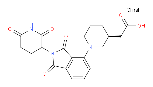 2-((3S)-1-(2-(2,6-dioxopiperidin-3-yl)-1,3-dioxoisoindolin-4-yl)piperidin-3-yl)acetic acid
