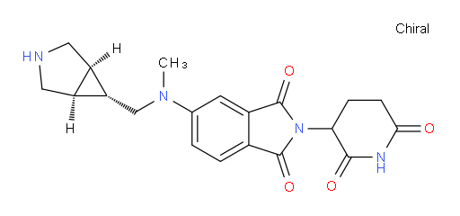 5-(((1R,5S,6r)-3-azabicyclo[3.1.0]hexan-6-ylmethyl)(methyl)amino)-2-(2,6-dioxopiperidin-3-yl)isoindoline-1,3-dione