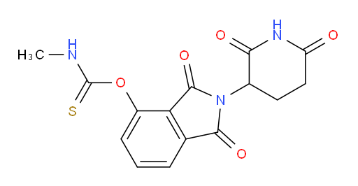 O-(2-(2,6-dioxopiperidin-3-yl)-1,3-dioxoisoindolin-4-yl) methylcarbamothioate