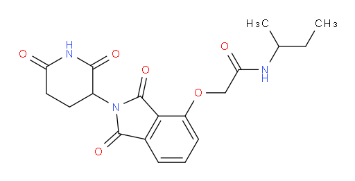 N-(sec-butyl)-2-((2-(2,6-dioxopiperidin-3-yl)-1,3-dioxoisoindolin-4-yl)oxy)acetamide