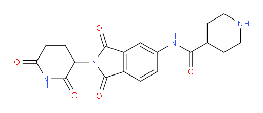 N-(2-(2,6-dioxopiperidin-3-yl)-1,3-dioxoisoindolin-5-yl)piperidine-4-carboxamide