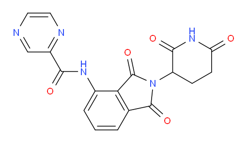 N-(2-(2,6-dioxopiperidin-3-yl)-1,3-dioxoisoindolin-4-yl)pyrazine-2-carboxamide
