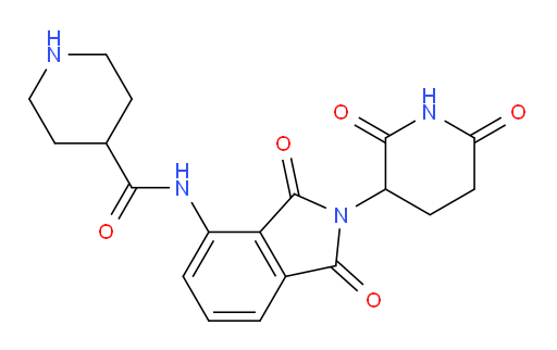 N-(2-(2,6-dioxopiperidin-3-yl)-1,3-dioxoisoindolin-4-yl)piperidine-4-carboxamide