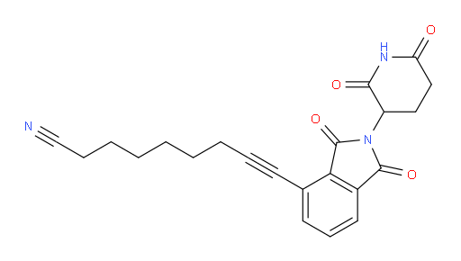 9-(2-(2,6-dioxopiperidin-3-yl)-1,3-dioxoisoindolin-4-yl)non-8-ynenitrile