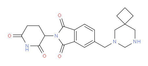 5-(6,8-diazaspiro[3.5]nonan-6-ylmethyl)-2-(2,6-dioxopiperidin-3-yl)isoindoline-1,3-dione