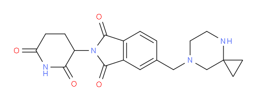 5-(4,7-diazaspiro[2.5]octan-7-ylmethyl)-2-(2,6-dioxopiperidin-3-yl)isoindoline-1,3-dione