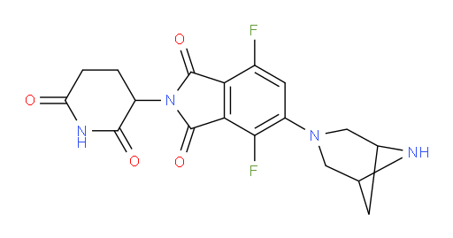 5-(3,6-diazabicyclo[3.1.1]heptan-3-yl)-2-(2,6-dioxopiperidin-3-yl)-4,7-difluoroisoindoline-1,3-dione