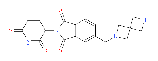 5-(2,6-diazaspiro[3.3]heptan-2-ylmethyl)-2-(2,6-dioxopiperidin-3-yl)isoindoline-1,3-dione