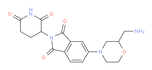 5-(2-(aminomethyl)morpholino)-2-(2,6-dioxopiperidin-3-yl)isoindoline-1,3-dione