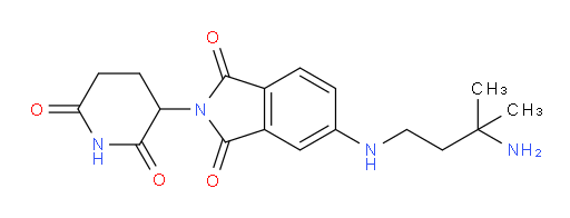 5-((3-amino-3-methylbutyl)amino)-2-(2,6-dioxopiperidin-3-yl)isoindoline-1,3-dione