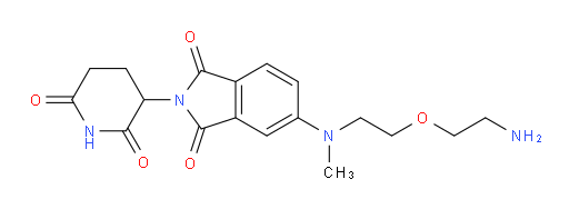 5-((2-(2-aminoethoxy)ethyl)(methyl)amino)-2-(2,6-dioxopiperidin-3-yl)isoindoline-1,3-dione