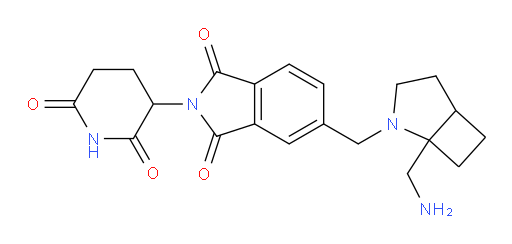 5-((1-(aminomethyl)-2-azabicyclo[3.2.0]heptan-2-yl)methyl)-2-(2,6-dioxopiperidin-3-yl)isoindoline-1,3-dione