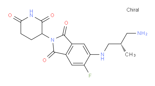 5-(((S)-3-amino-2-methylpropyl)amino)-2-(2,6-dioxopiperidin-3-yl)-6-fluoroisoindoline-1,3-dione