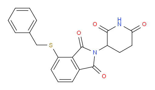 4-(benzylthio)-2-(2,6-dioxopiperidin-3-yl)isoindoline-1,3-dione