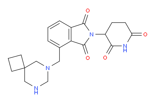 4-(6,8-diazaspiro[3.5]nonan-6-ylmethyl)-2-(2,6-dioxopiperidin-3-yl)isoindoline-1,3-dione
