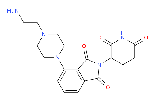4-(4-(2-aminoethyl)piperazin-1-yl)-2-(2,6-dioxopiperidin-3-yl)isoindoline-1,3-dione