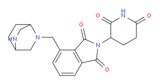 4-(2,5-diazabicyclo[2.2.2]octan-2-ylmethyl)-2-(2,6-dioxopiperidin-3-yl)isoindoline-1,3-dione