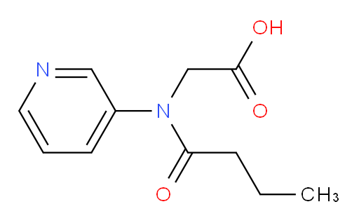 2-(N-(pyridin-3-yl)butyramido)acetic acid
