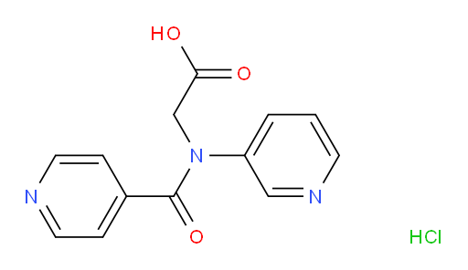 2-(N-(pyridin-3-yl)isonicotinamido)acetic acid hydrochloride