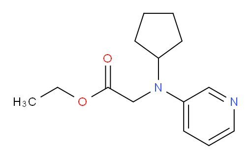 ethyl 2-(cyclopentyl(pyridin-3-yl)amino)acetate