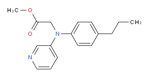 methyl 2-((4-propylphenyl)(pyridin-3-yl)amino)acetate