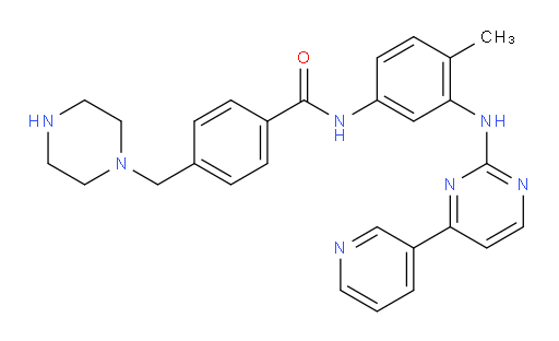 N-[4-methyl-3-[[4-pyridin-3-ylpyrimidin-2-yl]amino]phenyl]-4-(piperazin-1-ylmethyl)-Benzamide