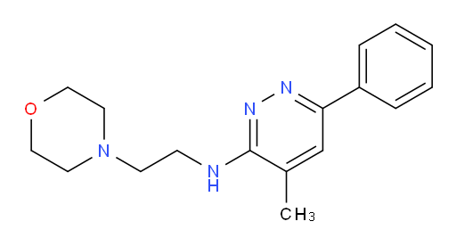 4-methyl-N-(2-morpholinoethyl)-6-phenylpyridazin-3-amine