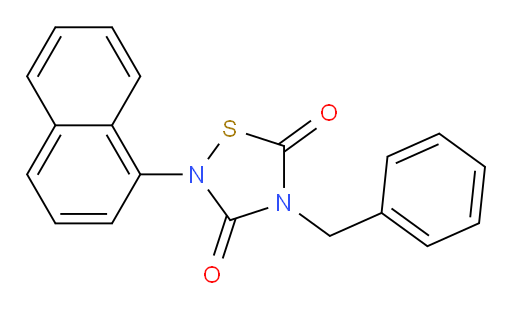 4-benzyl-2-(naphthalen-1-yl)-1,2,4-thiadiazolidine-3,5-dione