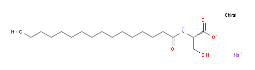 (S)-3-hydroxy-2-palmitamidopropanoic acid, sodium salt