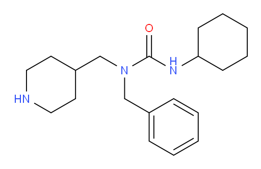 1-benzyl-3-cyclohexyl-1-(piperidin-4-ylmethyl)urea