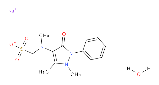 Methanesulfonic acid, 1-[(2,3-dihydro-1,5-dimethyl-3-oxo-2-phenyl-1H-pyrazol-4-yl)methylamino]-, sodium salt, hydrate (1:1:1)