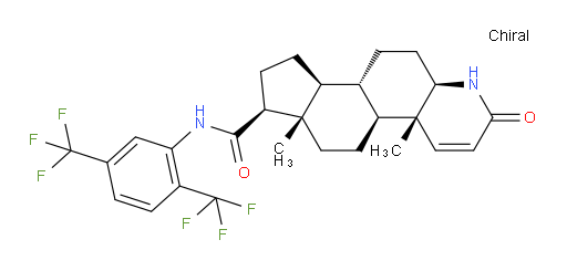 (4aR,4bS,6aS,7S,9aS,9bS,11aR)-N-[2,5-bis(trifluoromethyl)phenyl]-2,4a,4b,5,6,6a,7,8,9,9a,9b,10,11,11a-tetradecahydro-4a,6a-dimethyl-2-oxo-1H-Indeno[5,4-f]quinolin-7-carboxamide