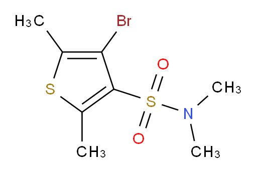 4-bromo-N,N,2,5-tetramethylthiophene-3-sulfonamide
