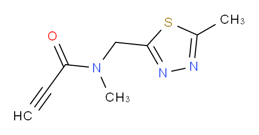 N-methyl-N-[(5-methyl-1,3,4-thiadiazol-2-yl)methyl]prop-2-ynamide