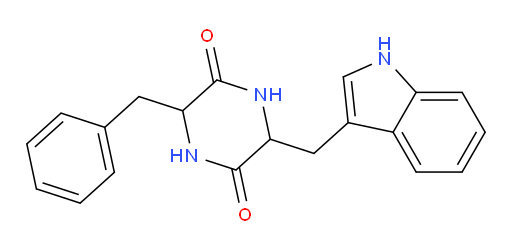 3-benzyl-6-[(1H-indol-3-yl)methyl]piperazine-2,5-dione