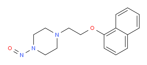 1-(2-(naphthalen-1-yloxy)ethyl)-4-nitrosopiperazine