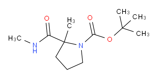 tert-butyl 2-methyl-2-(methylcarbamoyl)pyrrolidine-1-carboxylate